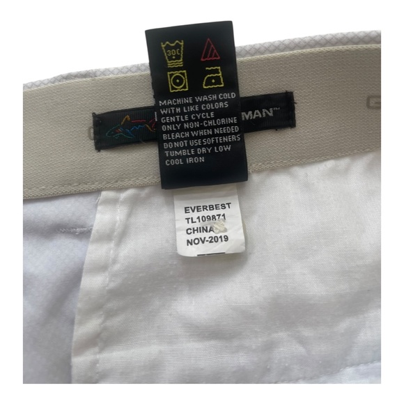 Greg Norman Men's Stretch Golf Fishing Short Size US 34 Regular Gray blocks - Picture 9 of 10